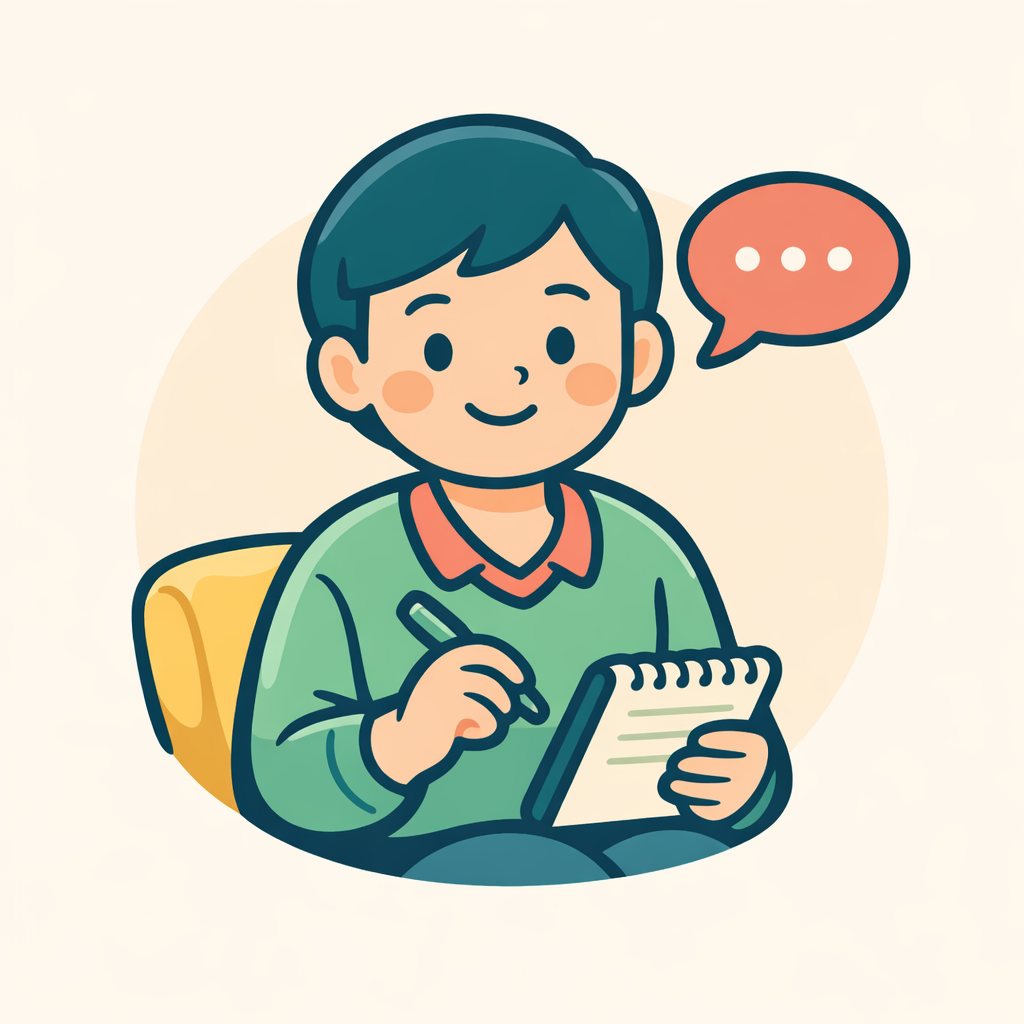 Cartoon illustration of a behavioral health specialist